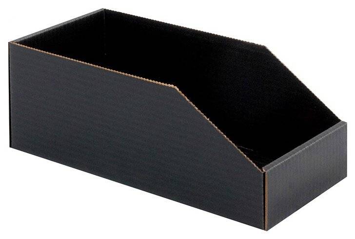 ESD Lagerbox 10-CLBO, offen, schwarz, 305 x 159 x 115 mm