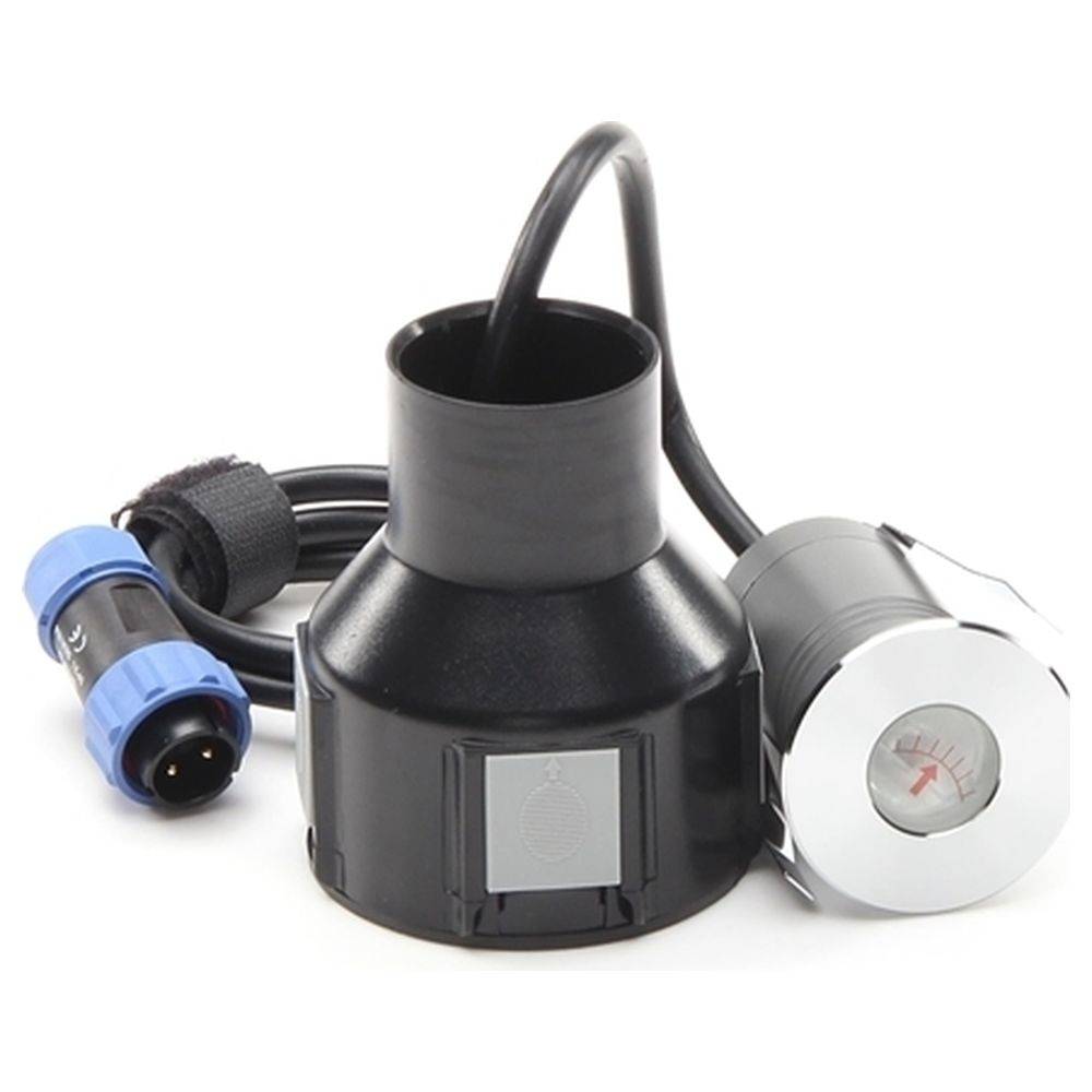 LED Bodeneinbaustrahler Fornac in Silber und Transparent 2,7W 110lm IP67