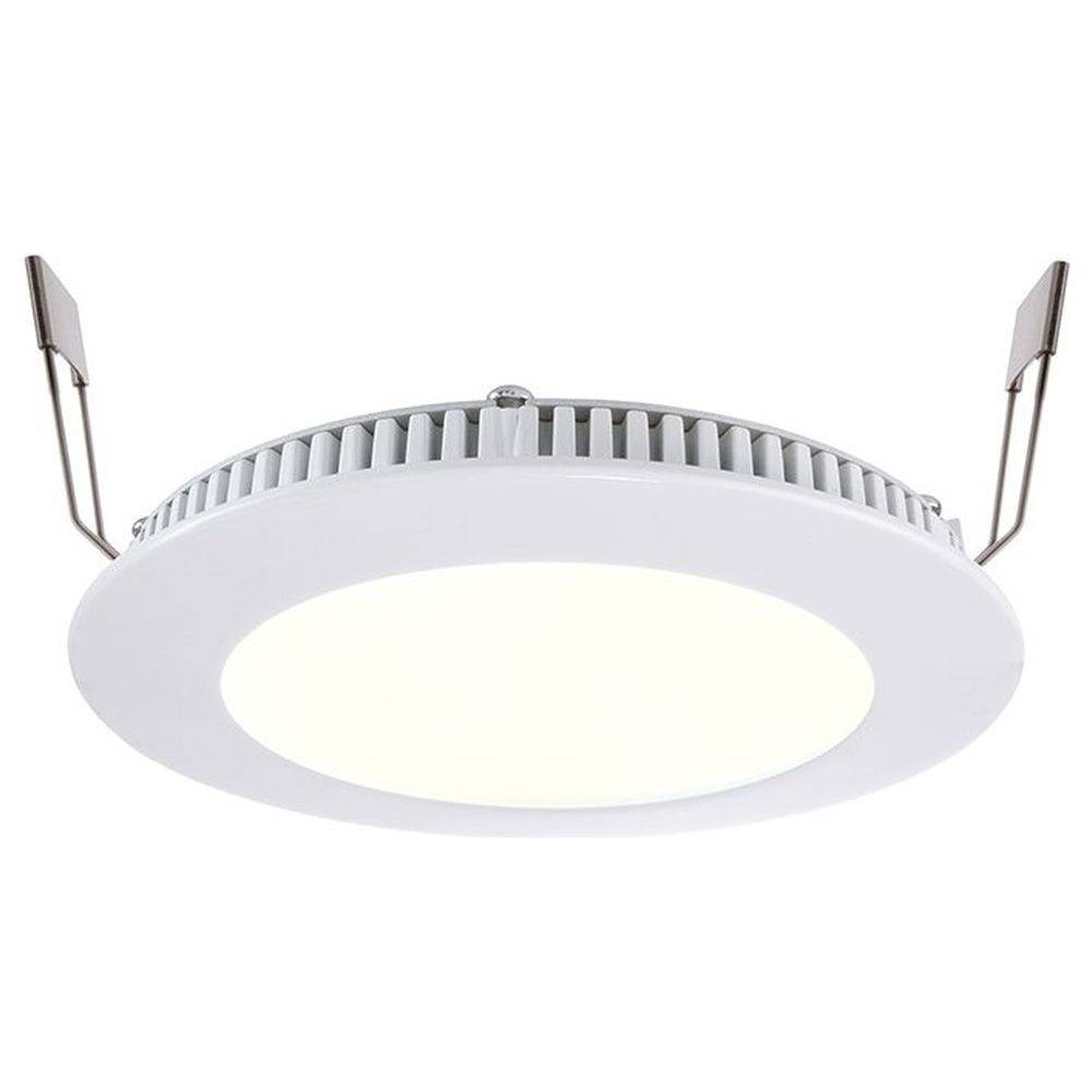 LED Deckeneinbaupanel 8 in Weiß-Matt und Transparent-Satiniert 8W 140lm