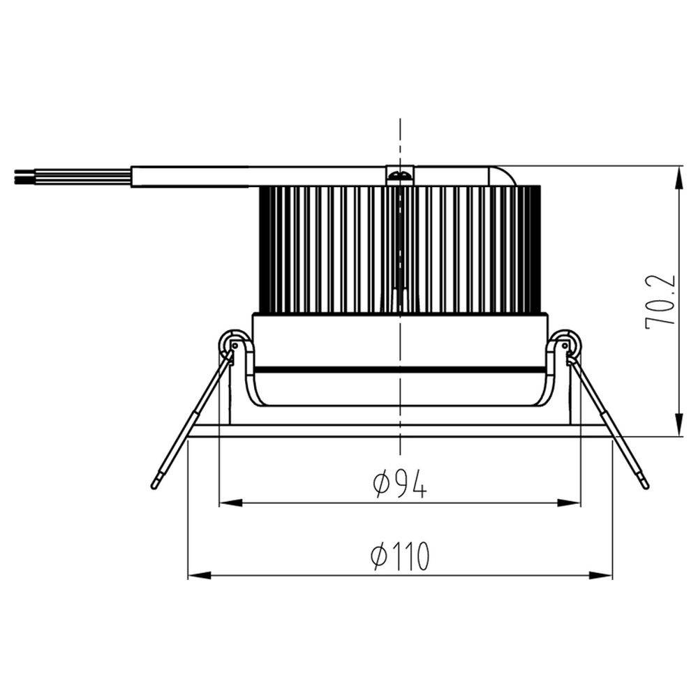 LED Deckeneinbauleuchte COB94 in Weiß-matt RGBW 16W 710lm