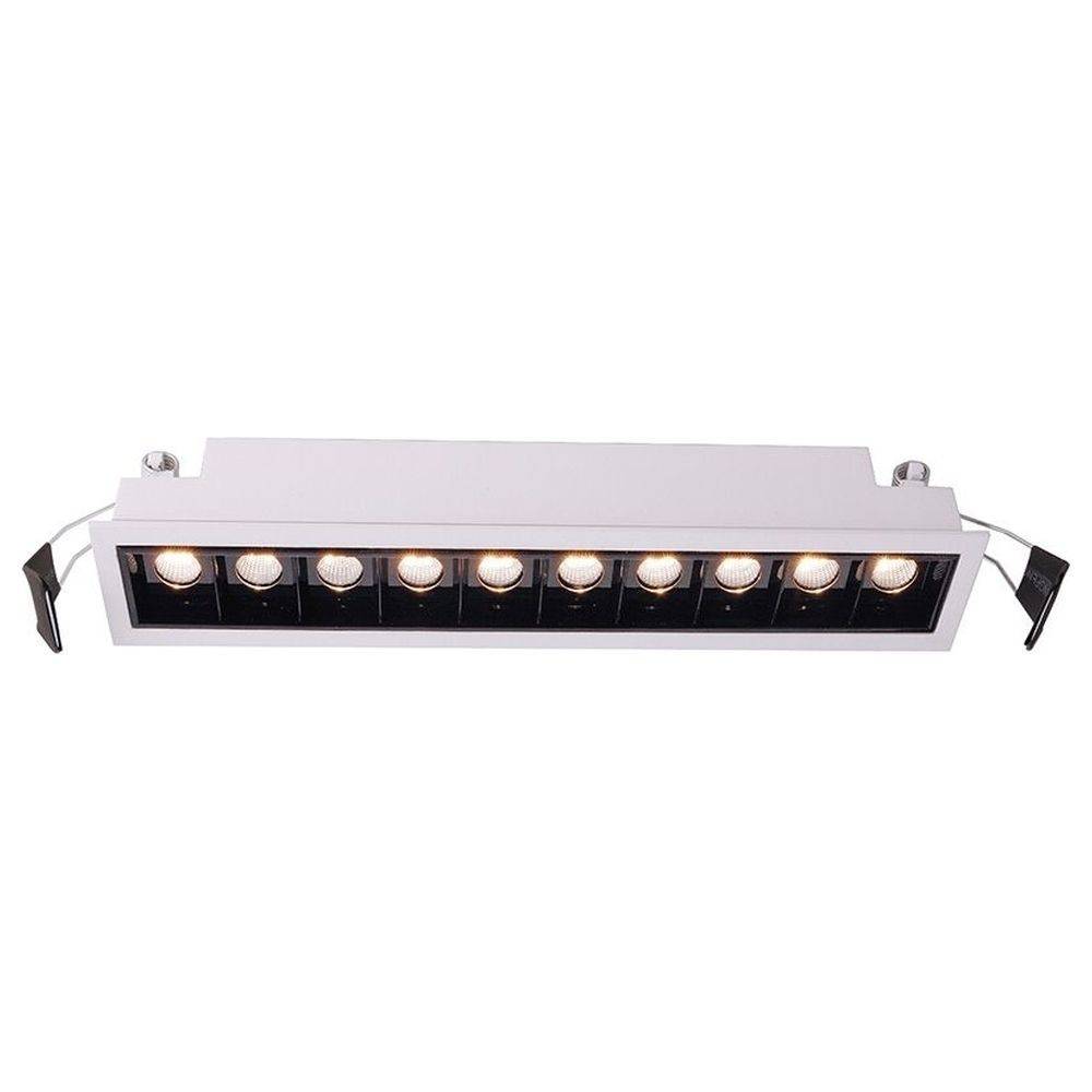 LED Deckeneinbauleuchte Ceti 10 in Weiß-Matt und Schwarz 20W 1545lm