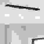 famlights | Deckenleuchte Keno in Weiß und Schwarz E27 3-flammig eckig