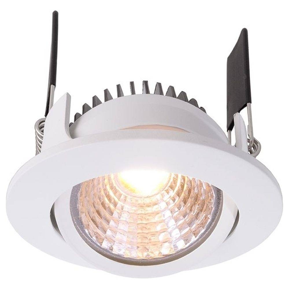 LED Deckeneinbauleuchte COB68 in Weiß 5W 350mA Rund 2700K