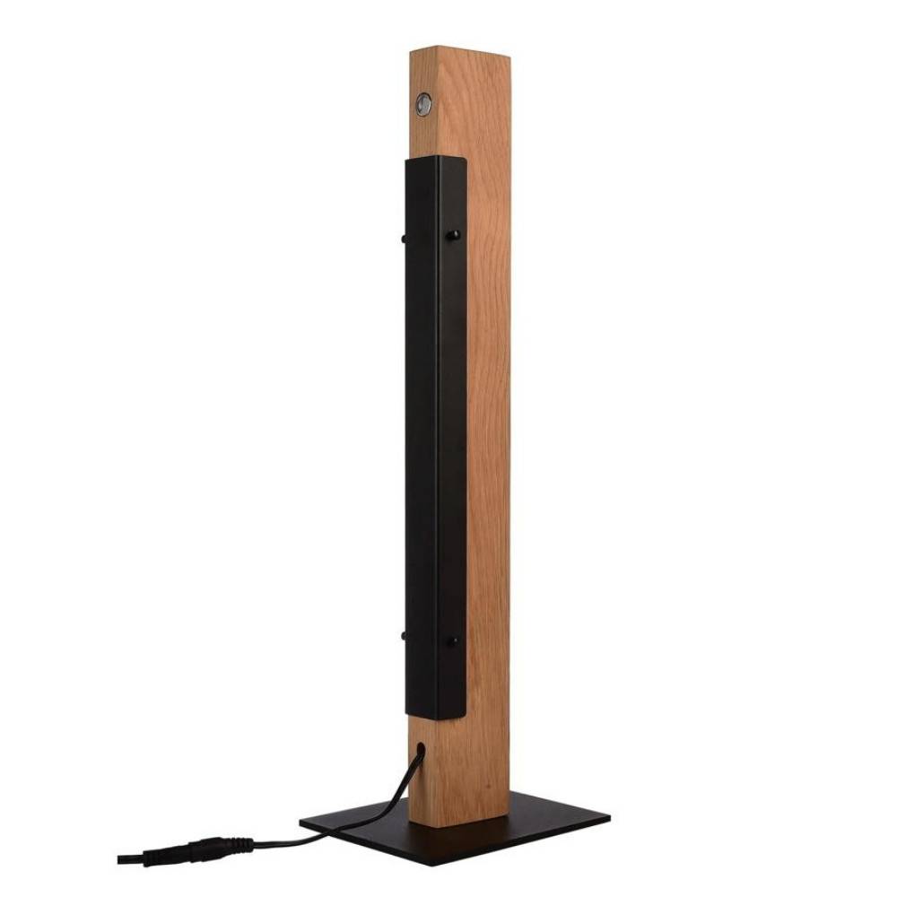 LED Tischleuchte Madera in Braun und Schwarz 7W 560lm