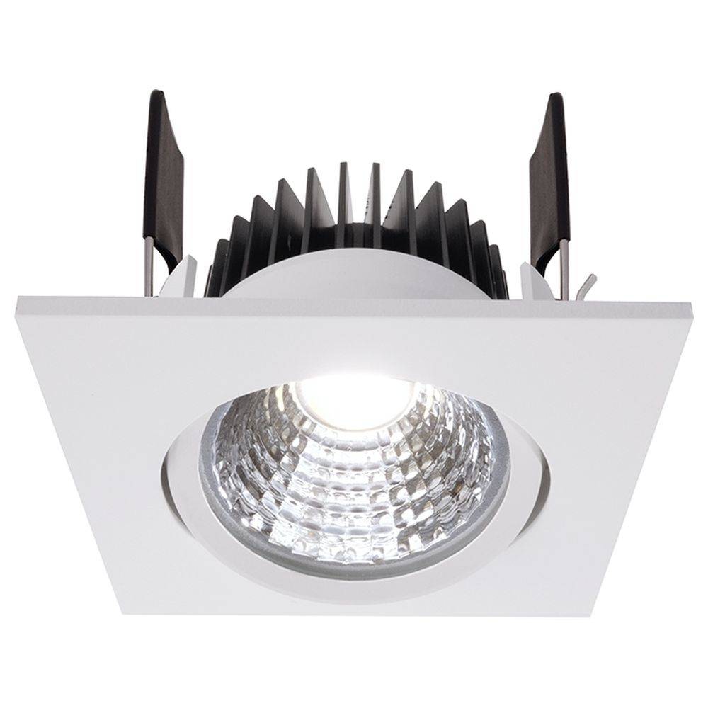 LED Deckeneinbauleuchte COB68 in Weiß 6W 350mA Eckig