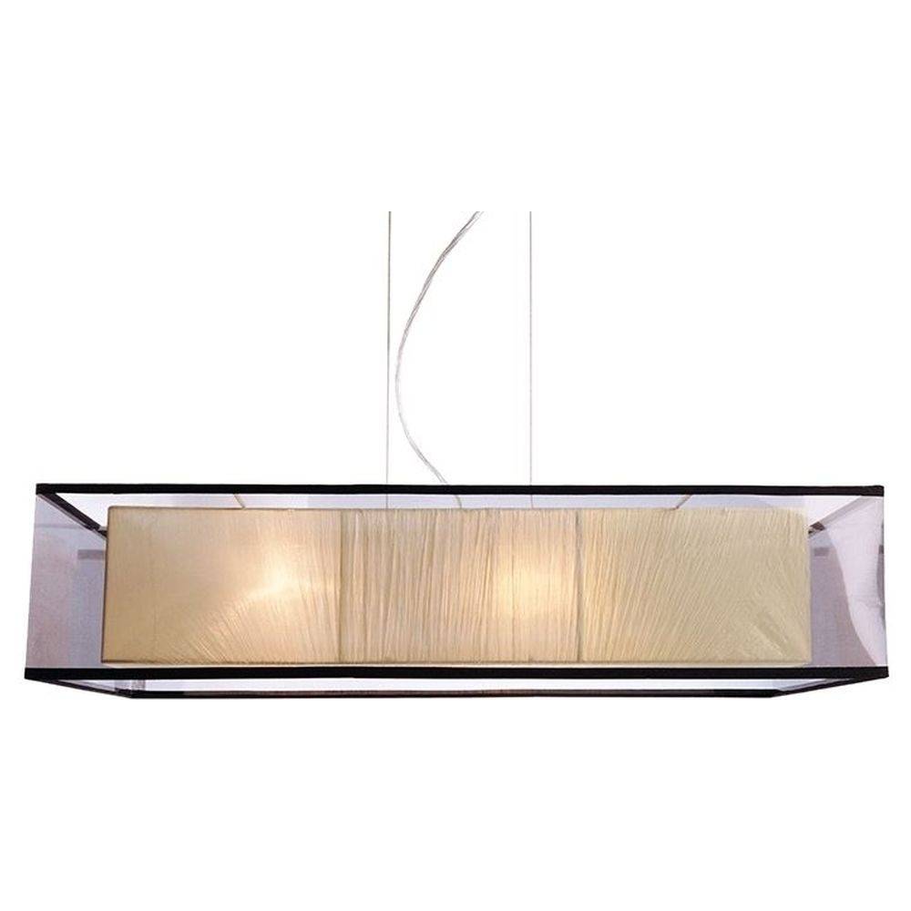 Pendelleuchte Capella II in Schwarz und Weiß E27 4-flammig