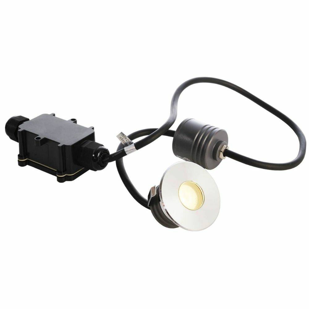 LED Bodeneinbaustrahler Peacock in Edelstahl 2,9W 150lm IP67