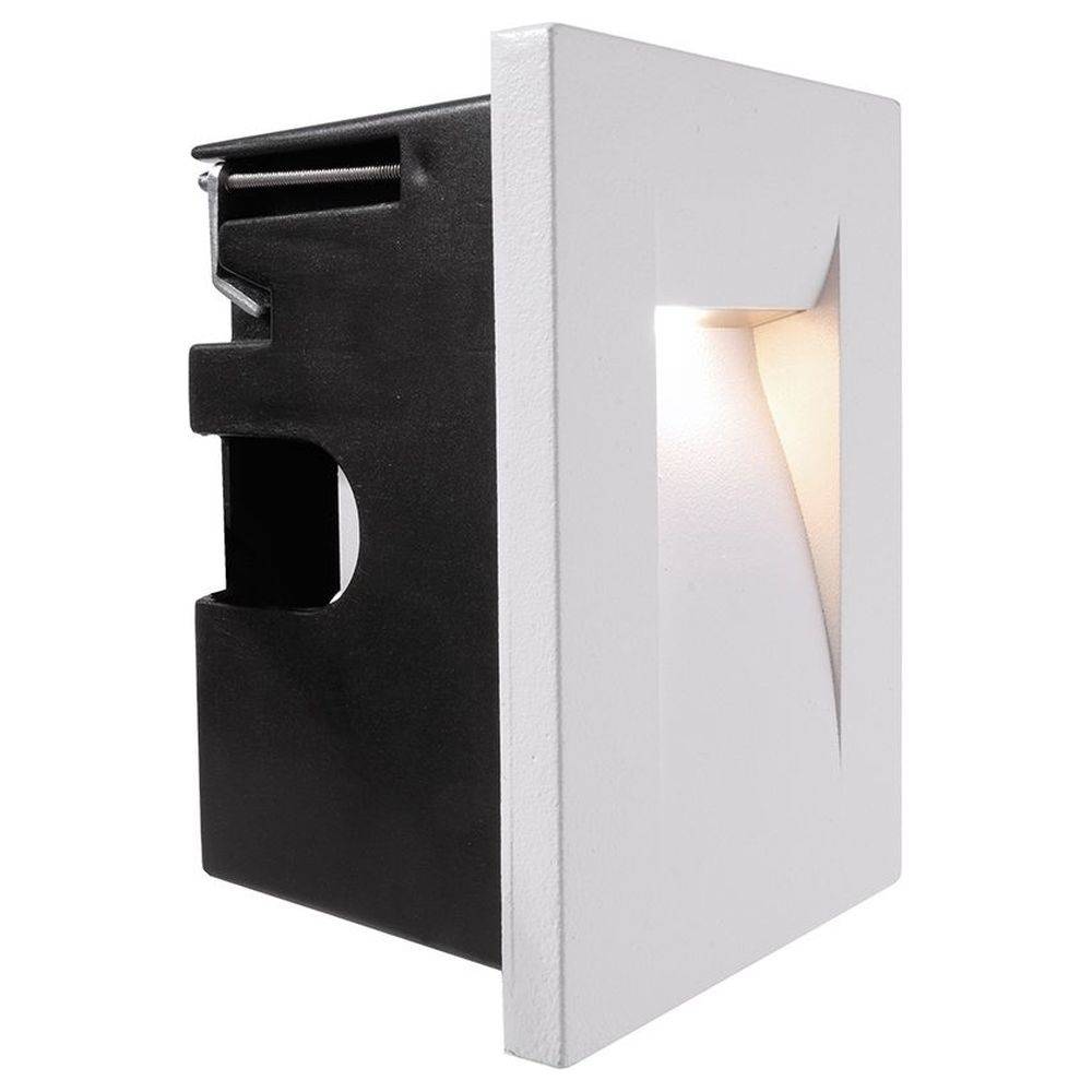 LED Wandeinbauleuchte Yvette in Weiß senktrecht 3,6W 130lm IP65