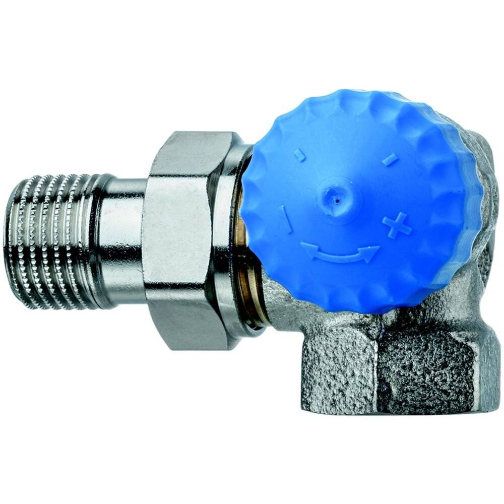IMI Heimeier Thermostat-Ventilunterteil mit geregeltem Widerstand, Winkeleck rechts DN 15