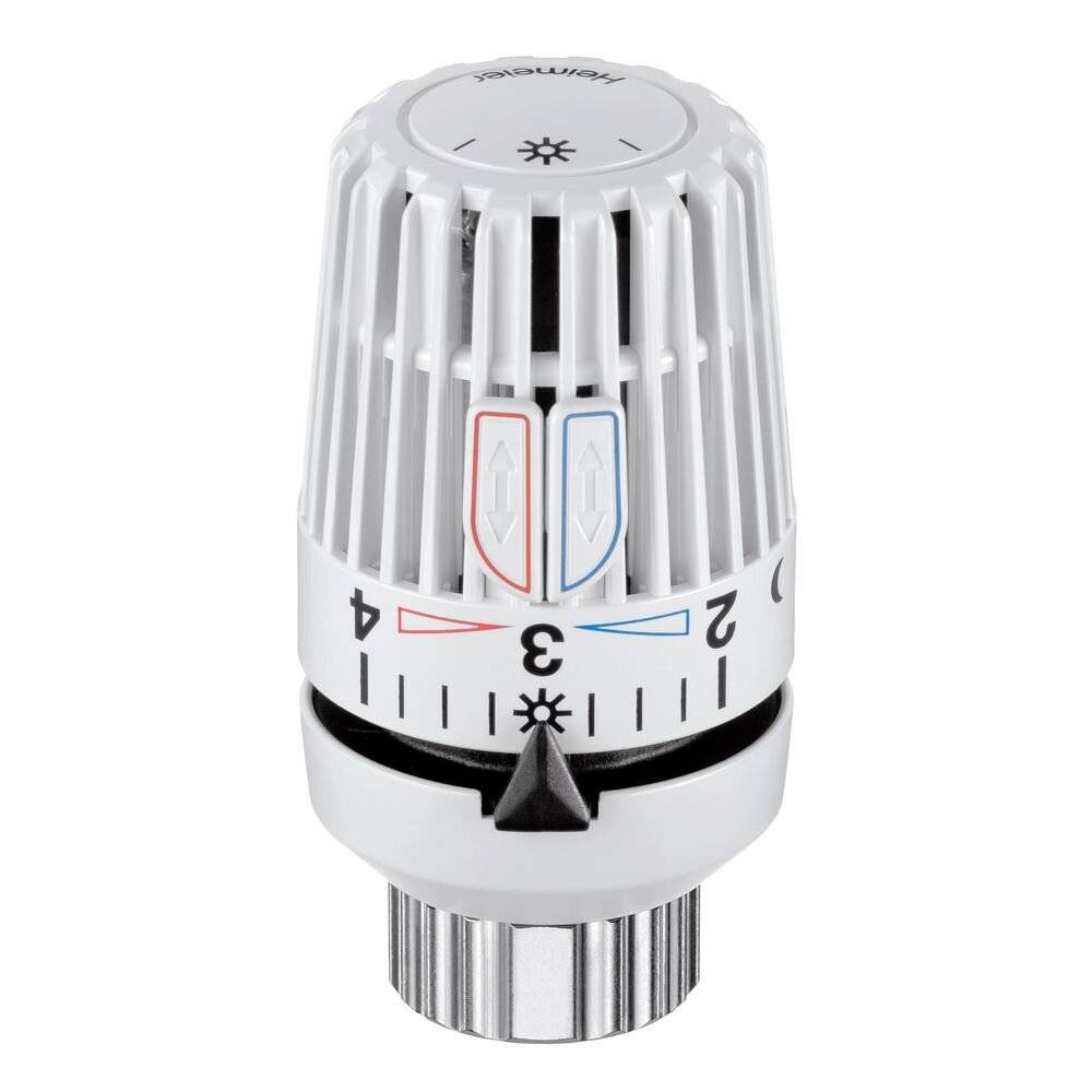 IMI Heimeier Thermostat-Kopf VK, mit Direktanschluss für Klemmverbindung VHK, Weiß
