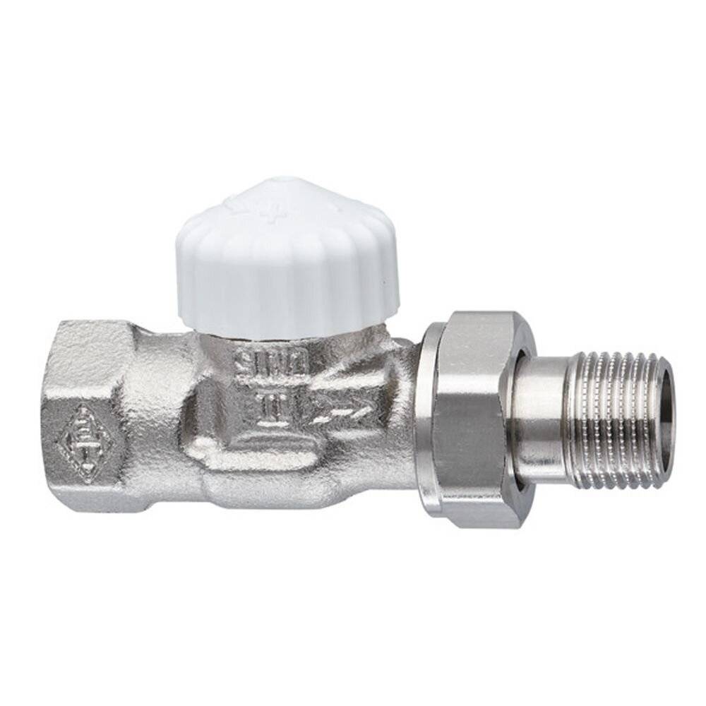 IMI Heimeier Thermostat-Ventilunterteil V-exact II, Durchgangsform DN 15, vernickelt
