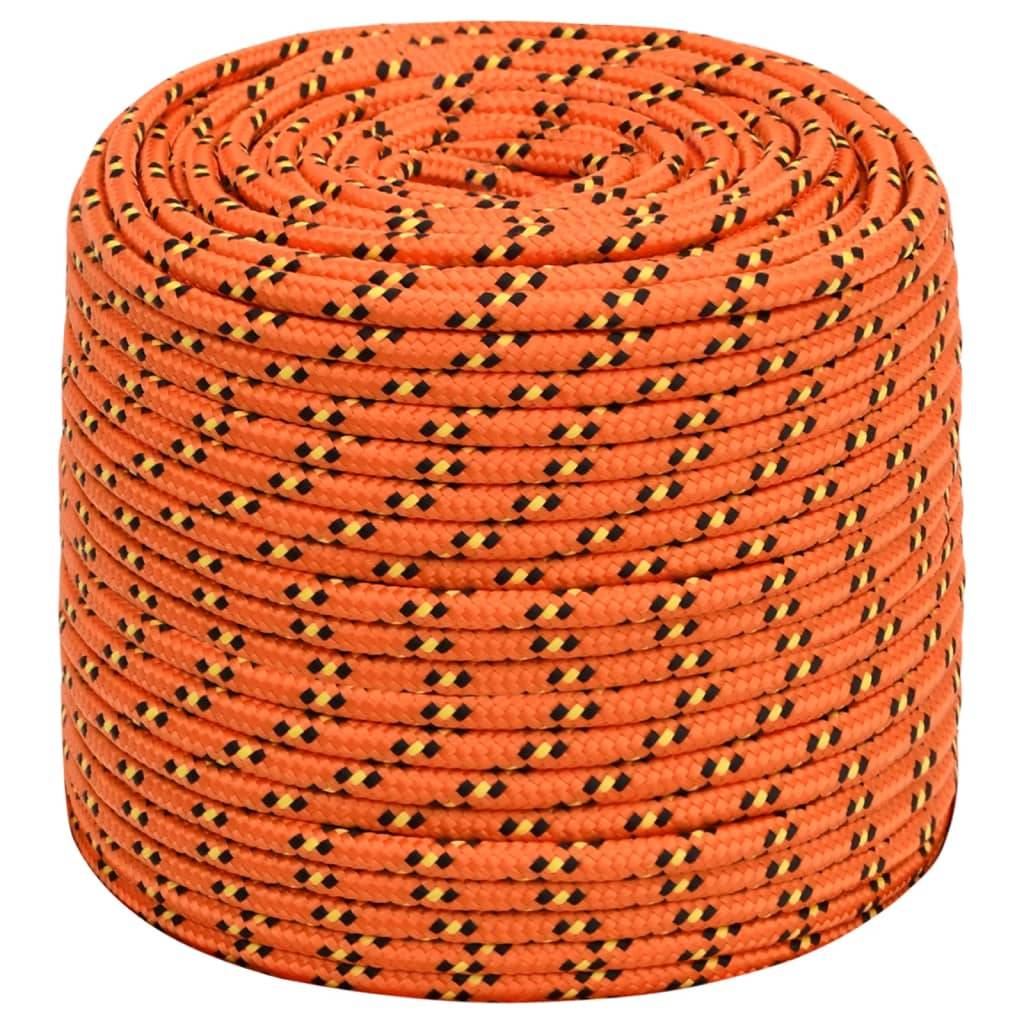 vidaXL Bootsseil Orange 8 mm 100 m Polypropylen
