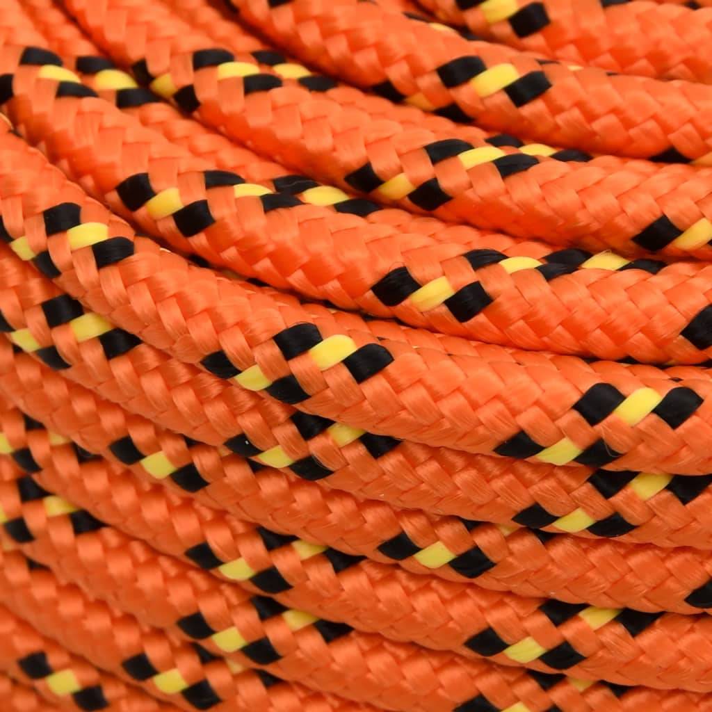 vidaXL Bootsseil Orange 10 mm 500 m Polypropylen