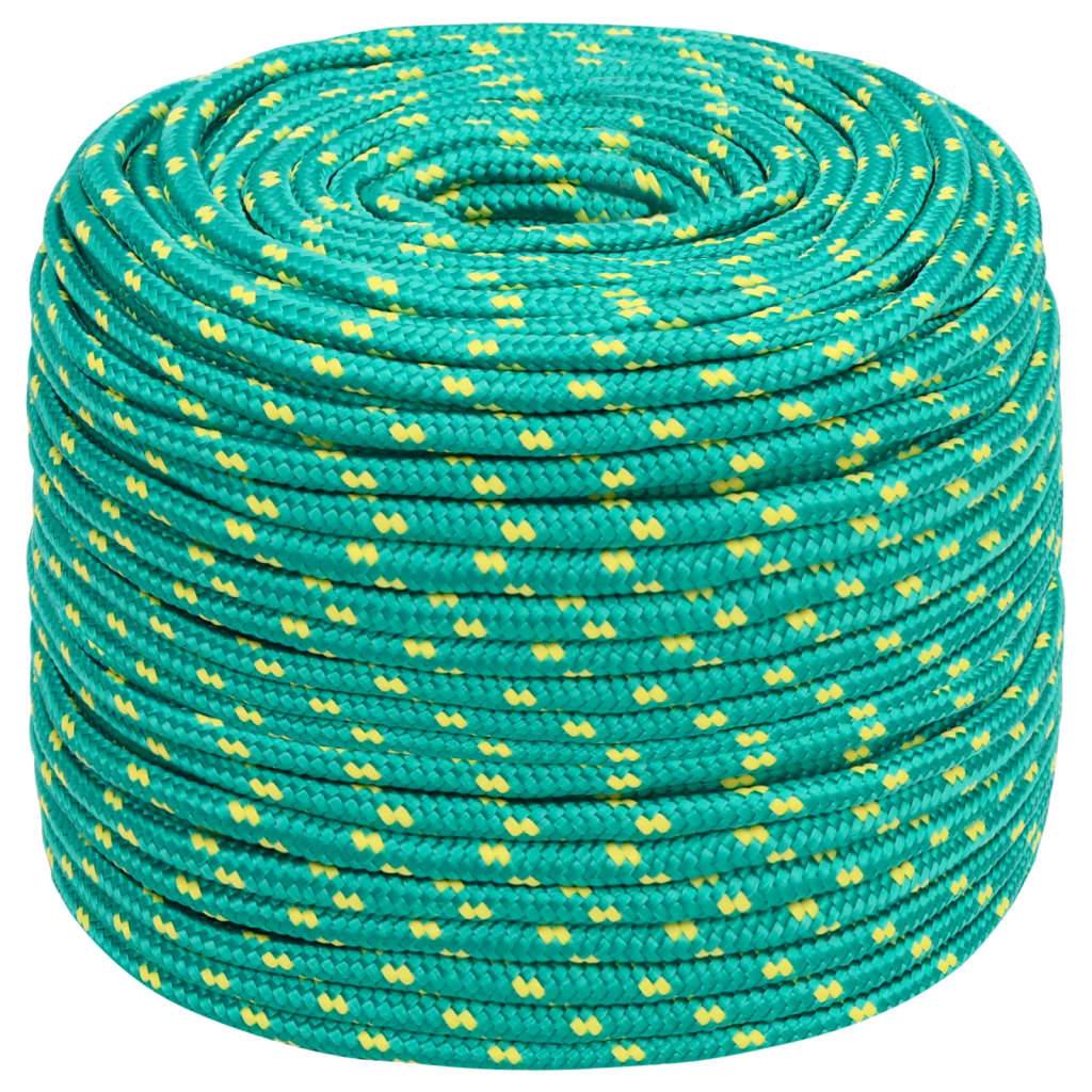 vidaXL Bootsseil Grün 8 mm 50 m Polypropylen