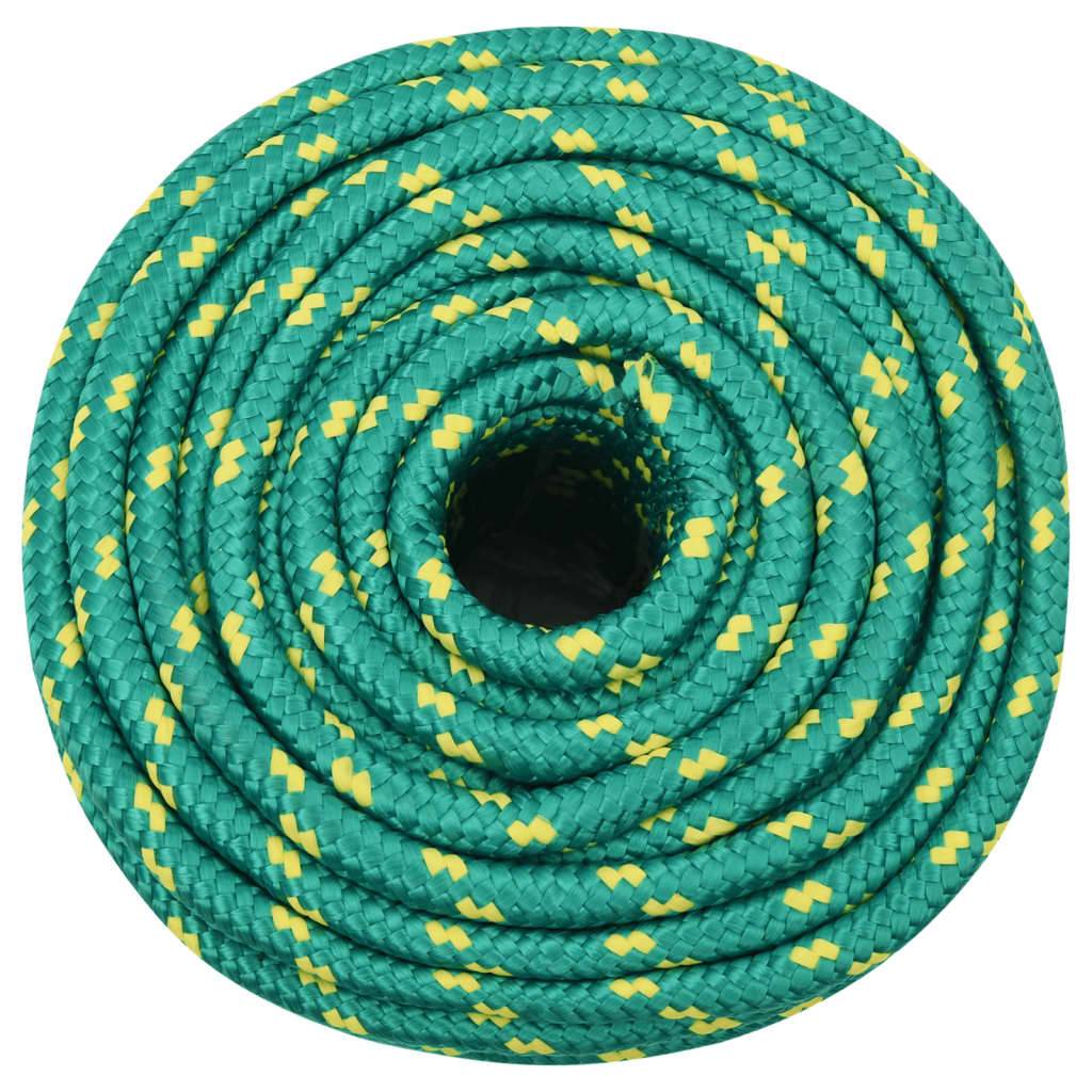 vidaXL Bootsseil Grün 14 mm 250 m Polypropylen