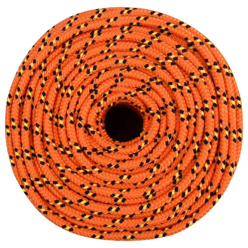 vidaXL Bootsseil Orange 6 mm 50 m Polypropylen