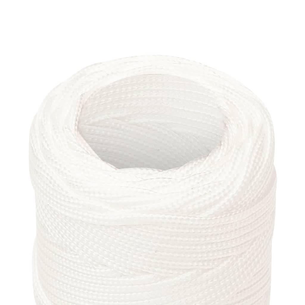 vidaXL Bootsseil Weiß 2 mm 25 m Polypropylen