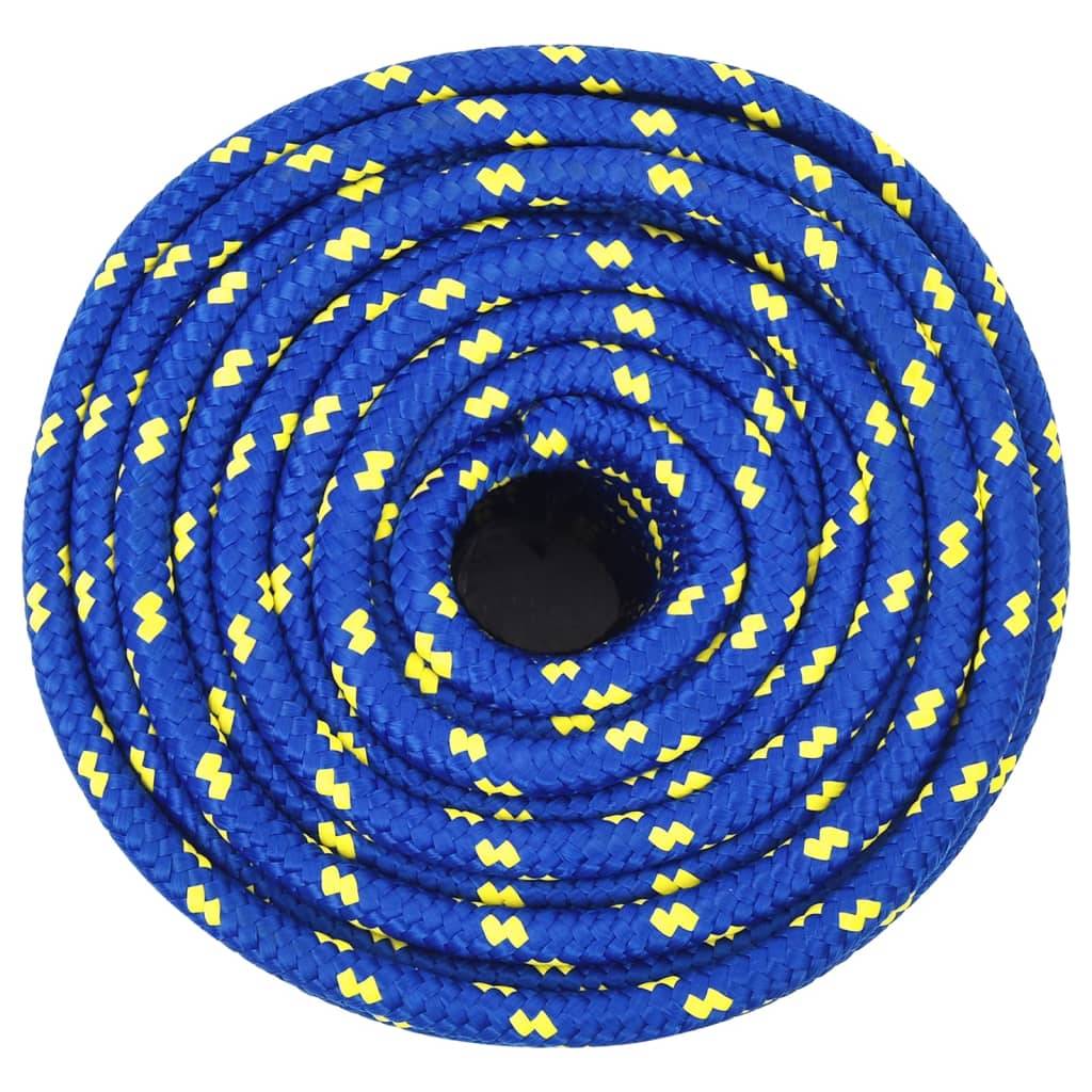 vidaXL Bootsseil Blau 14 mm 100 m Polypropylen