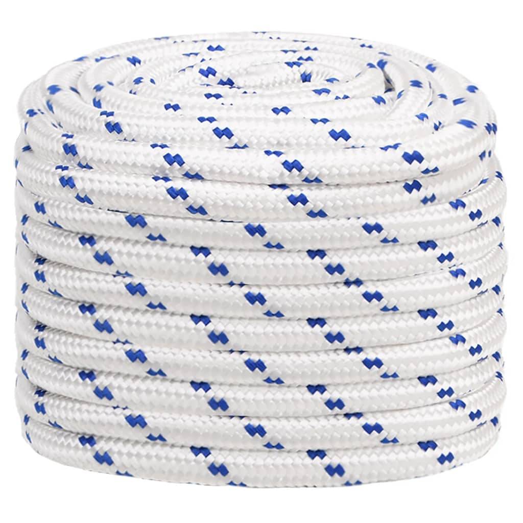 vidaXL Bootsseil Weiß 20 mm 50 m Polypropylen