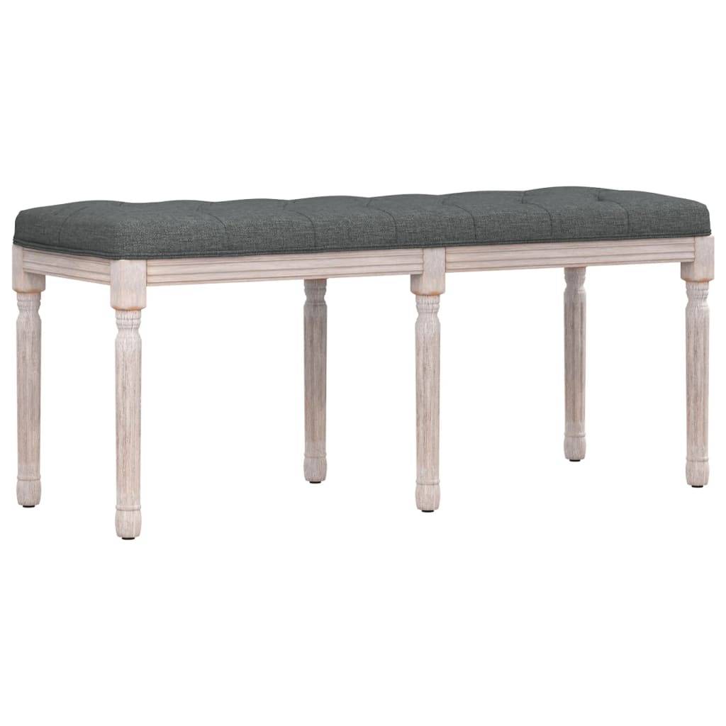 vidaXL Sitzbank Dunkelgrau 110x40x49 cm Stoff