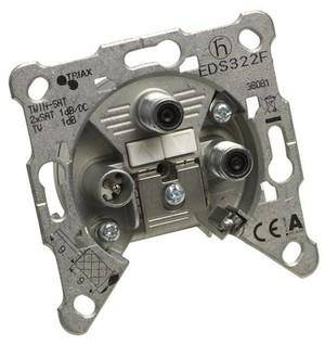 Triax EDS 322 Antennendose SAT, TV Unterputz Enddose
