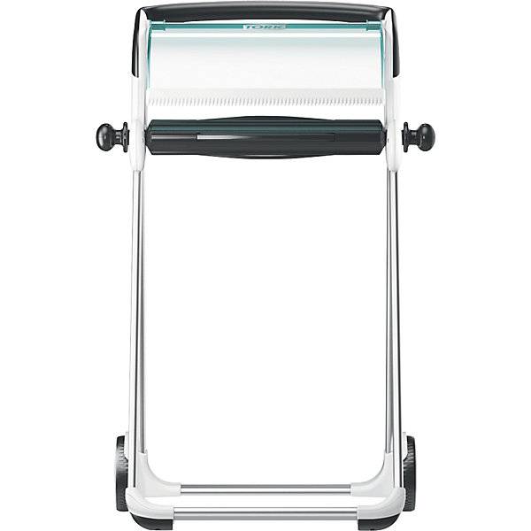 Putzpapierrollenhalter Bodenständer mit Abreißschiene türkis / weiß. TORK 519664 49
