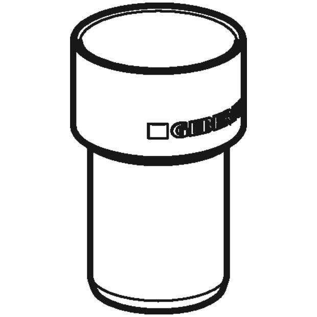GEBERIT Geberit Anschlussstutzen DN 40 Silent-PP d40/46, m.Schutzd. o.Dichtung