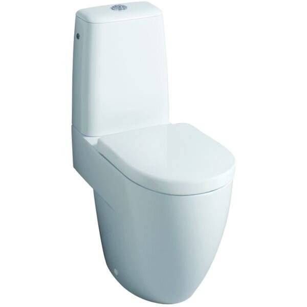 GEBERIT-KERAMAG Geberit-Keramag iCon WC-Sitz, weiß m.Deckel, Edelstahl-Scharn. weiss