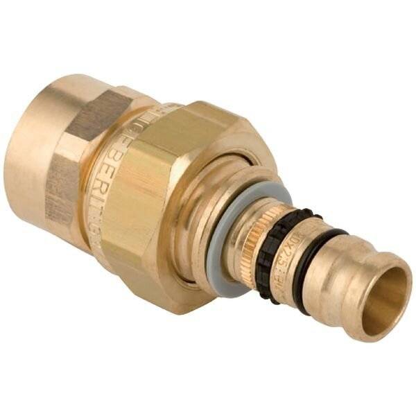 Geberit Mepla Übergangsverschraubung mit Innengewinde, D 20mm, Rp 1/2", Rotguss bleifrei