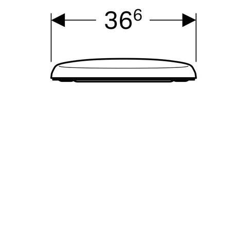 GEBERIT Renova WC-Sitz, Befestigung von weiß
