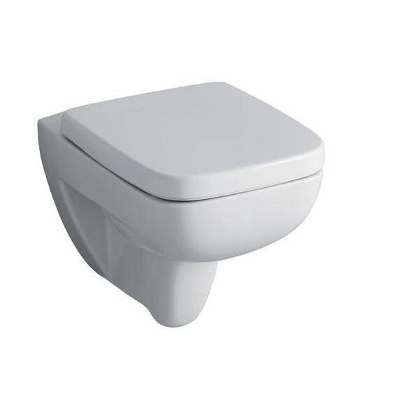 GEBERIT-KERAMAG Geberit-Keramag Renova Plan WC-Sitz, eck weiß, Befestigung von ob., mit Absenka.