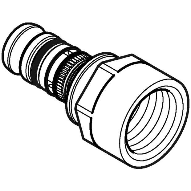 Geberit GE Mepla, Übergang Innengewinde, RG, d16mm x Rp1/2, 1 Stk.