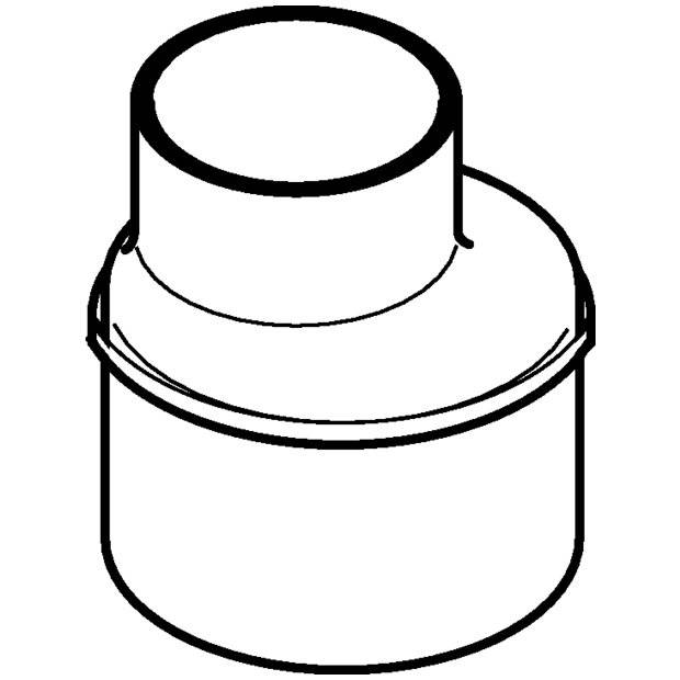 GEBERIT Reduktion GEBERIT db 20, 312.125.14.1 Dim.135/125, DN 125/125, exzentrisch