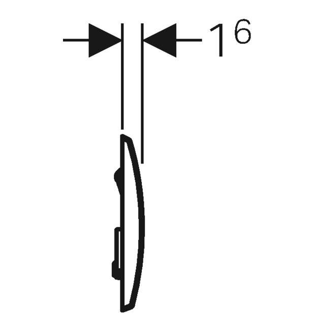GEBERIT Abdeckplatte KAPPA 20 115.228.11.1 Bet.v.oben/vorne, 2-Mengen, weiss