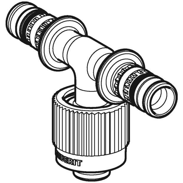 GEBERIT T-Stueck MEPLA Fix 632.373.00.6 20x20 Fix x 20mm, PVDF, VC