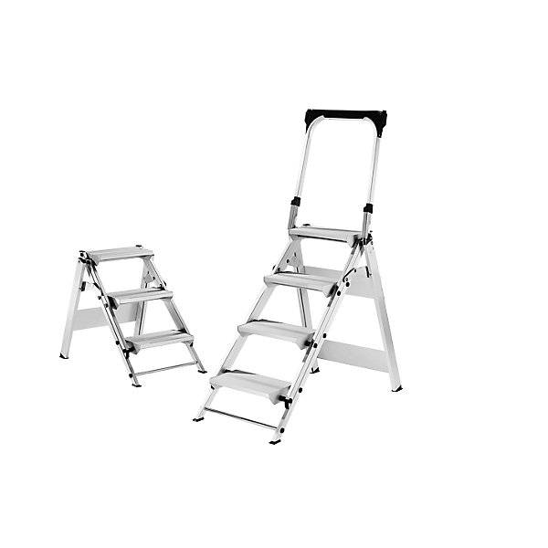 MUNK Günzburger Steigtechnik 55002 Aluminium Treppe klappbar Arbeitshöhe (max.): 2.4 m Silber 5 kg