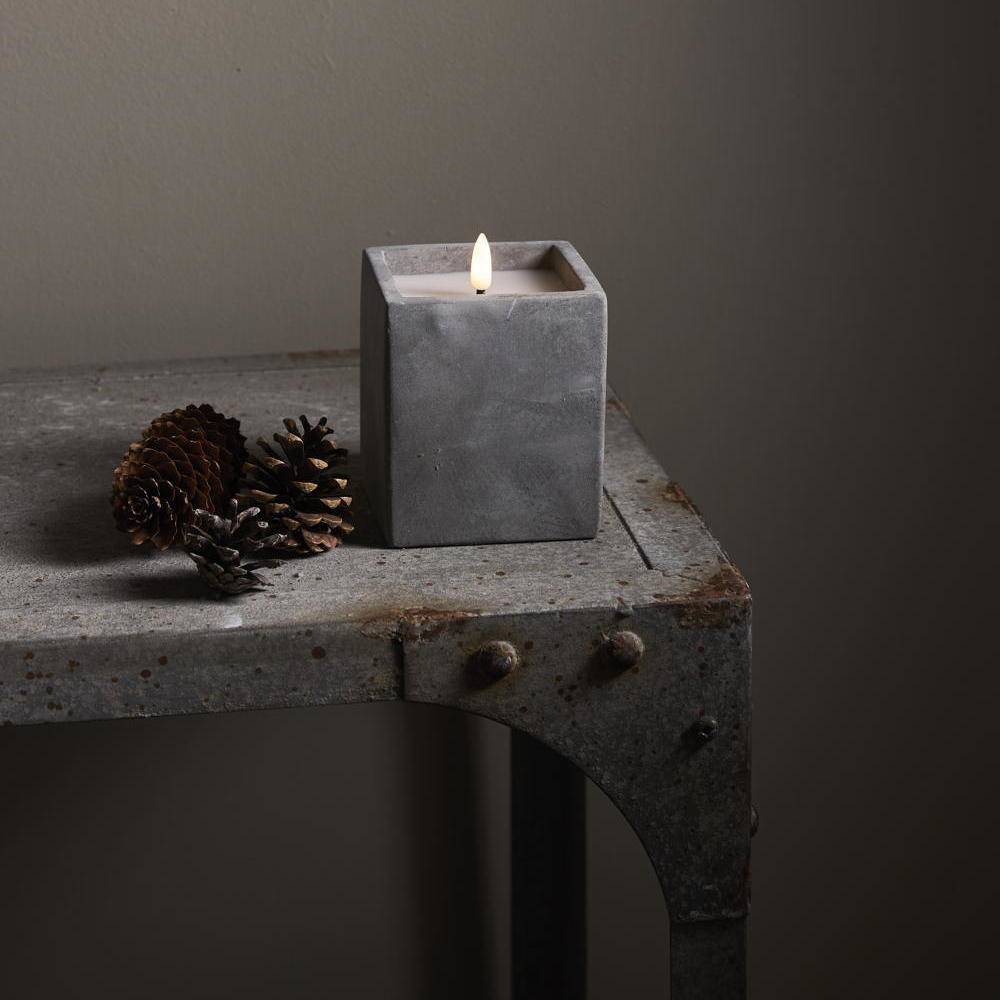 LED Kerze Flamme Cem in Graphit 0,03W 110mm