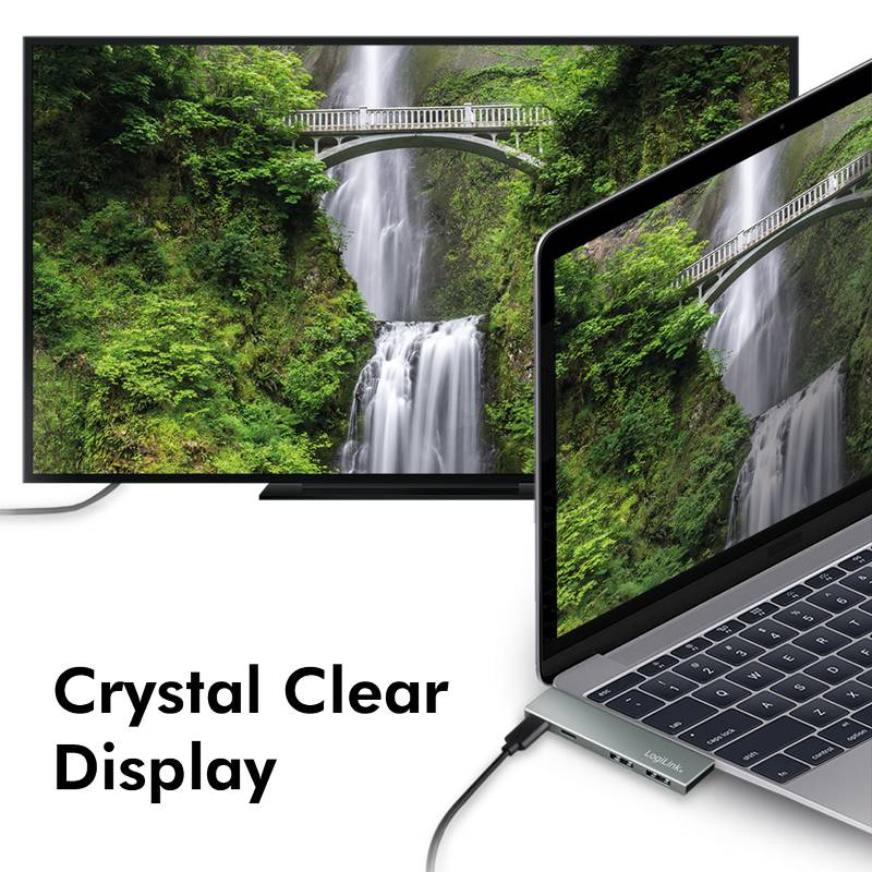 LogiLink USB 3.2 Gen2x2 Dockingstation, 4-Port, PD, silber