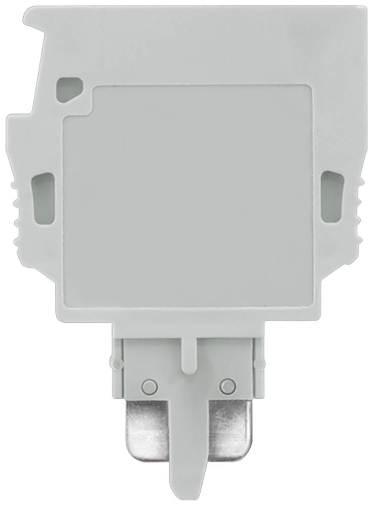 Bauelementestecker, einsetzbar in allen Federzug- Grundtrennklemmen 1,5-2,5mm² und kompakte Bauart, 2,5-4mm², grau