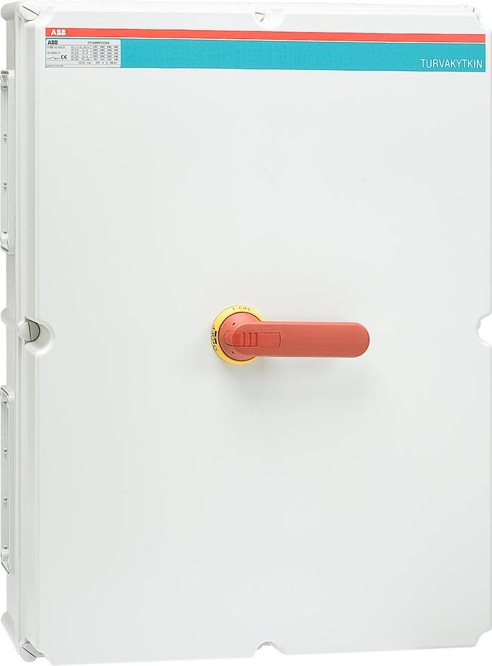 ABB Sicherheitsschalter 3-p OT630KGCC3A 315 kW 400V m. rot-gelbem Griff