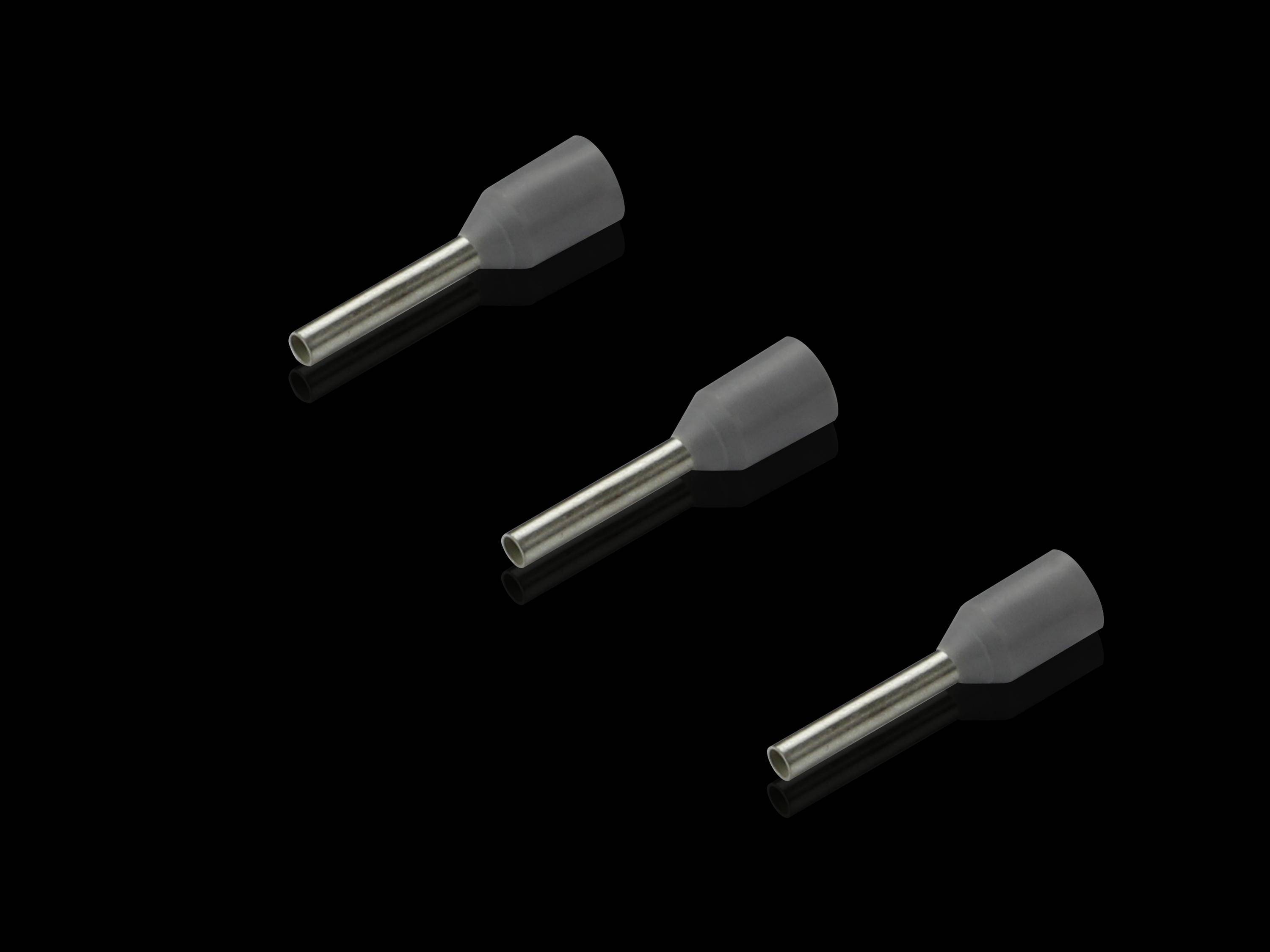 4050.743 Aderendhülse 0.75 mm² Teilisoliert Grau 500 St.