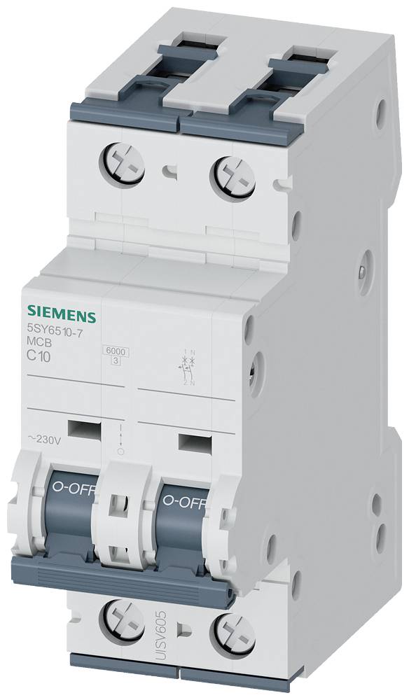 Siemens Dig.Industr. LS-Schalter 230V,6KA,1+N-p,C,10A 5SY6510-7