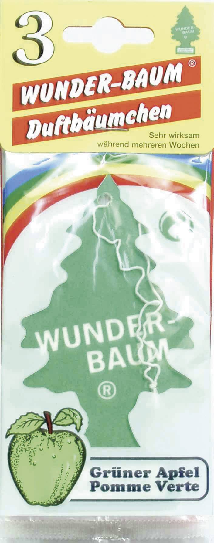 WUNDERBAUM Duftkarte 171207 Apfel / Grüner Apfel 3 St.