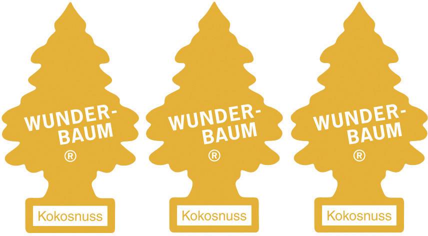 Wunder-Baum Duftkarte Kokosnuss 3St.