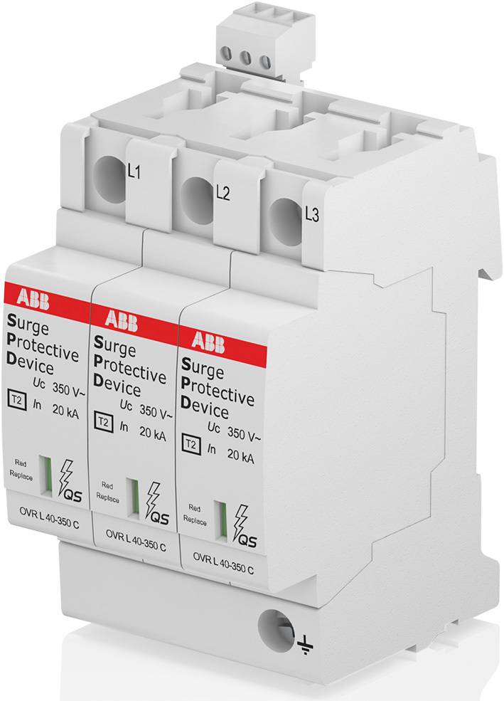 Überspannungsableiter SPD Typ2 230/400VTN-C 3P OVR T2 3L 40-350 P TS