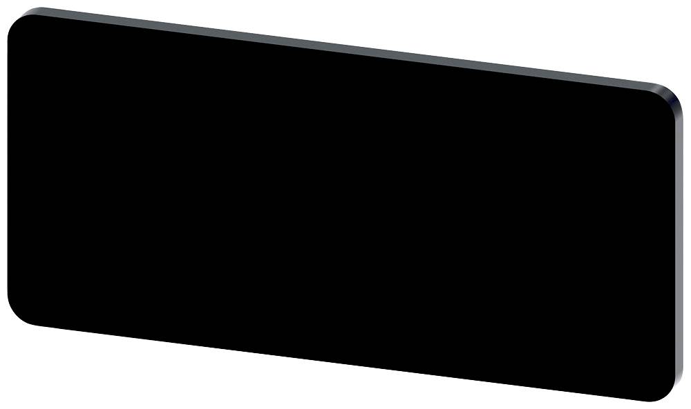 Siemens Bezeichnungsschild 3SU1900-0AC16-0AA0 12.5x27 schwarz - Schwarz