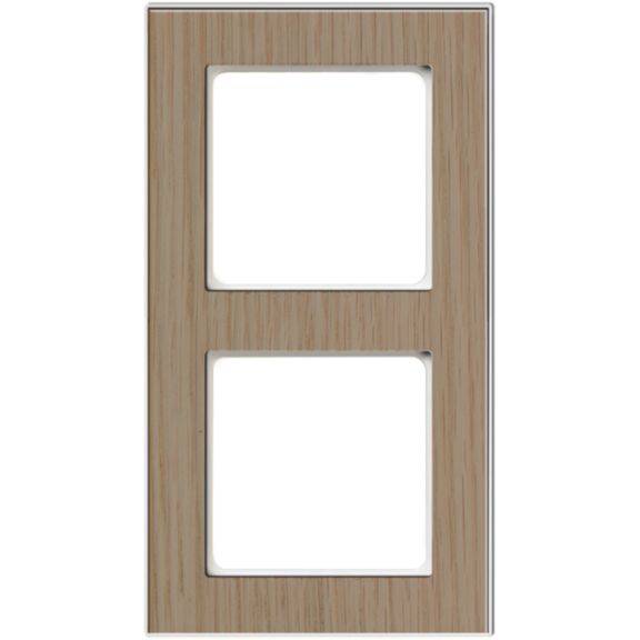 Rahmen 2-fach Holz eiche-rws D 20.672.201.022