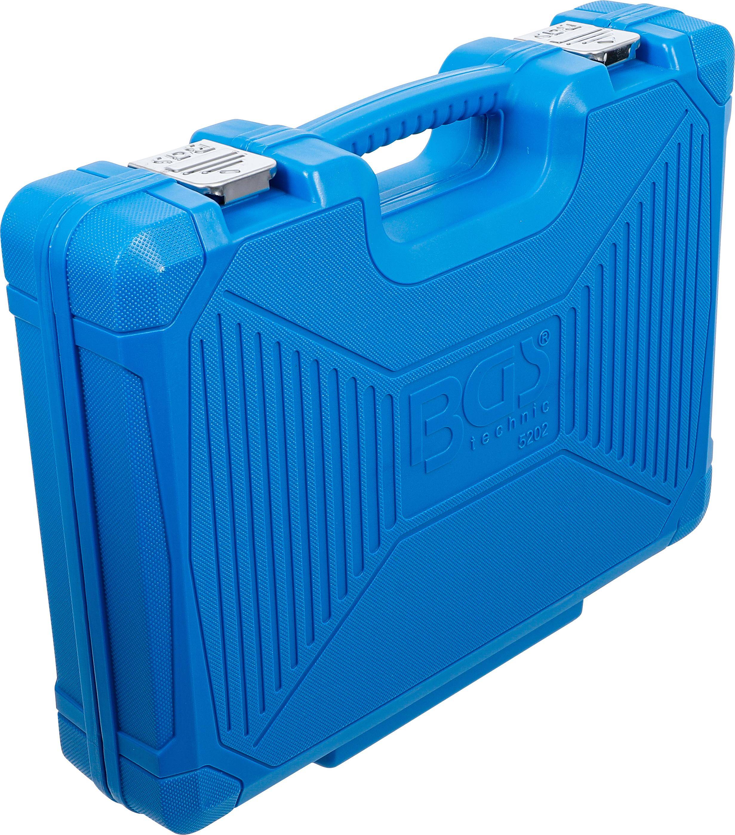 BGS 5202 Kraft-Steckschlüssel- und Kraft-Schoneins atz-Satz, Sechskant, Antrieb Innenvierkant 12,5 mm