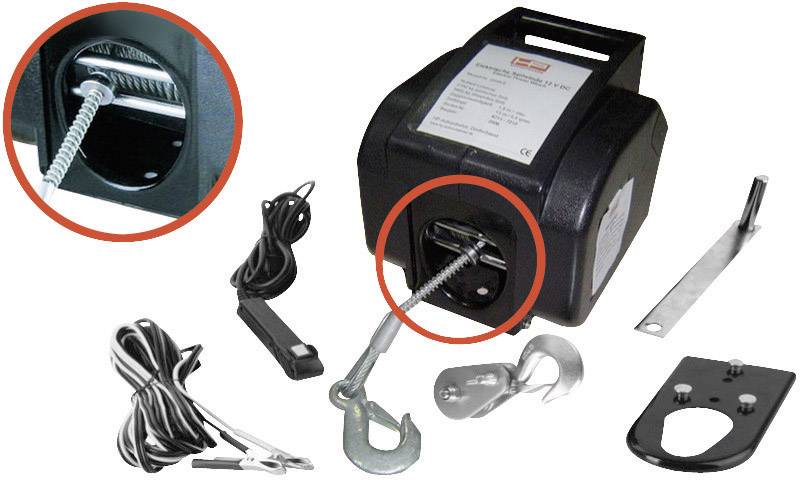 HP Autozubehör Seilwinde 20601 Zugkraft (stehend)=900kg Zugkraft (rollend)=2700kg Kabel-Fernbedienung
