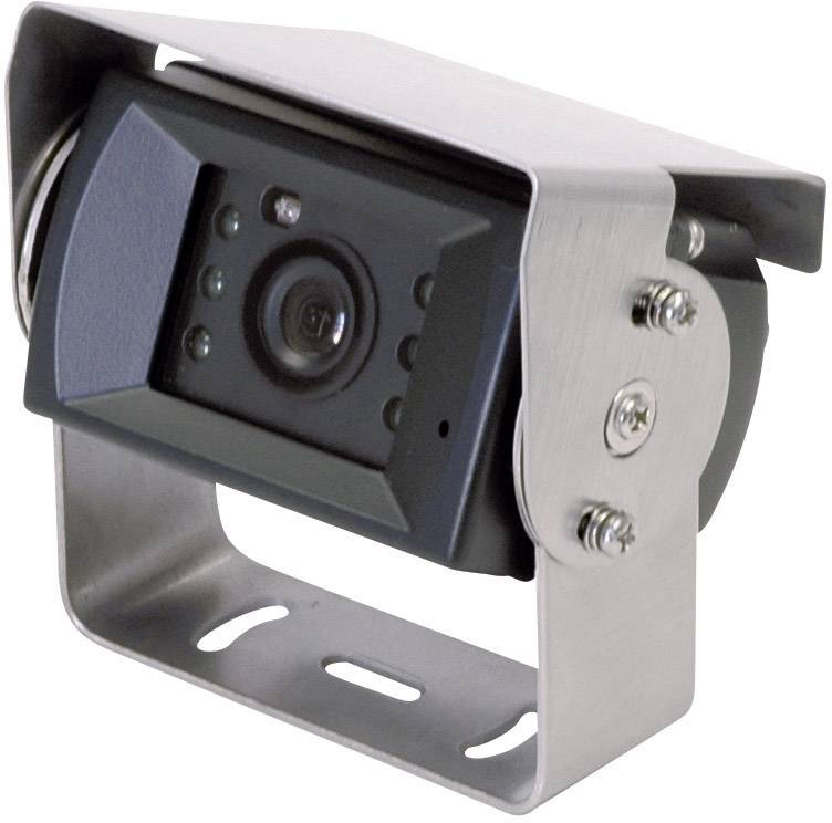 Camos 1428 Kabel-Rückfahrkamera integriertes Mikrofon, integrierte Heizung, IR-Zusatzlicht, Blendenautomatik, Automatische